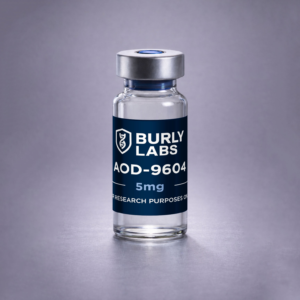 AOD-9604 Peptide research vial Burly Labs